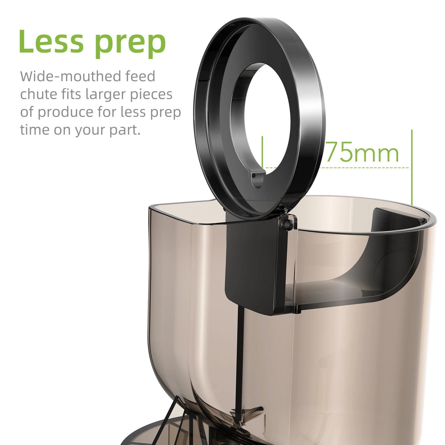 Cold Press Juicer 200W – Wide Feed for Whole Fruits